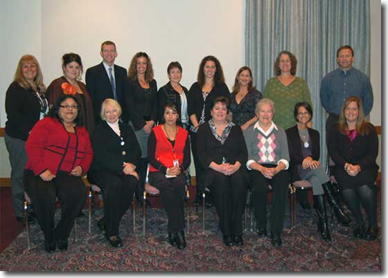 Recipients of Zonta Local Service Grants at check presentation, November 2010